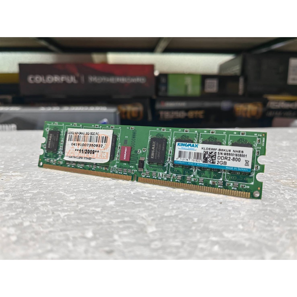 แรม(RAM) DDR2 คละแบรน ทั้งรุ่น 8chip 16chip ขนาดความจุ 1GB 2GB  Bus667 800