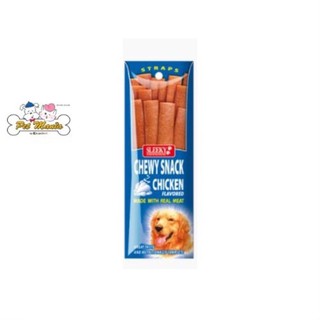 (รสไก่)SLEEKY Chewy Snack - Strap แบบแผ่น 50g.