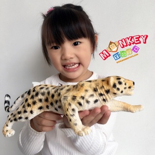 Monkey Toys - โมเดลสัตว์ เสือดาว เสือชีตาห์ ขนาด 31.00 CM (จากหาดใหญ่)