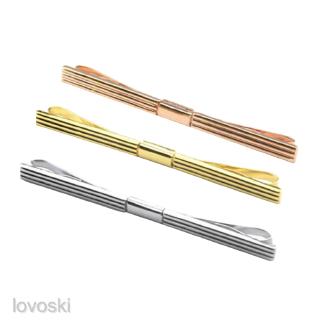 3pcs Mens Wedding Business Silver/Gold/Rose Gold Tie Collar Bar Pin Set