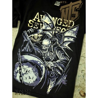 NTS 287 A7X AVENGED ROCK เสื้อยืด เสื้อวง เสื้อดำ สกรีนลายอย่างดี ผ้าหนานุ่ม ไม่หดไม่ย้วย NTS T SHIRT S M L XL XXL