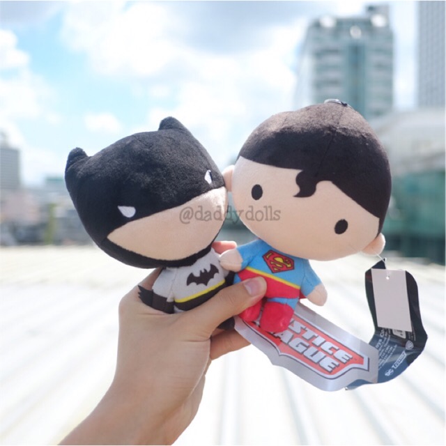 พวงกุญแจ Batman แบทแมน & Superman ซุปเปอร์แมน Justice League Chubi นุ่มนิ่ม 6นิ้ว