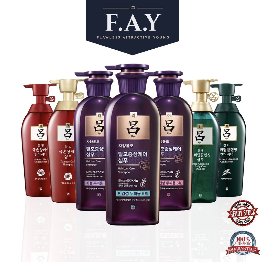 Ryo Hair Loss Care Shampoo & Conditioner (Oily/ Normal & Dry/Sensitive
