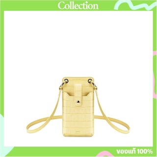 JW PEI กระเป๋า กระเป๋าใส่มือถือ Quinn Light Yellow Croc Bag พร้อมส่ง CON.