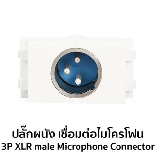 ปลั๊กผนัง เชื่อมต่อไมโครโฟน 3P XLR male Microphone Connector