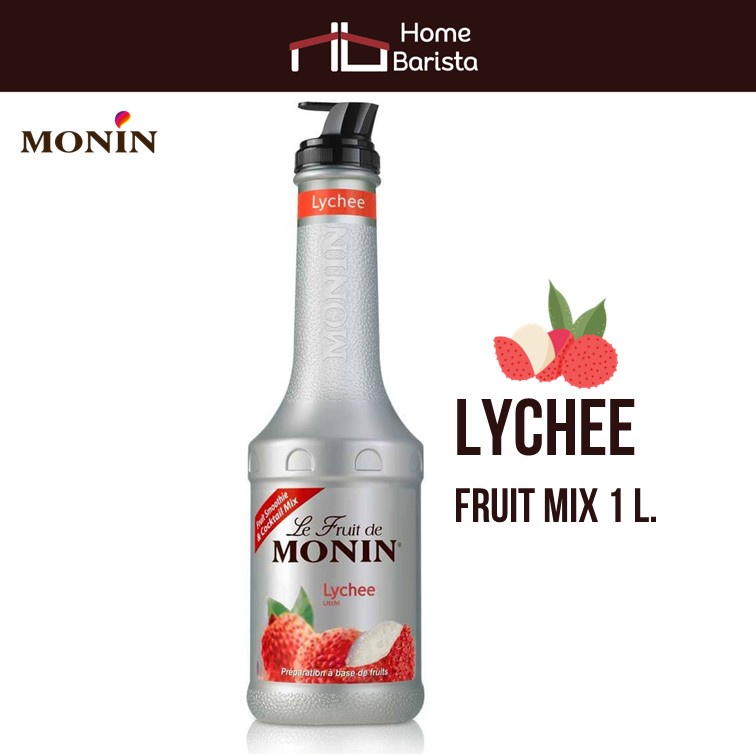 Home barista Monin Lychee Fruit Mix 1 L. (MS-098)