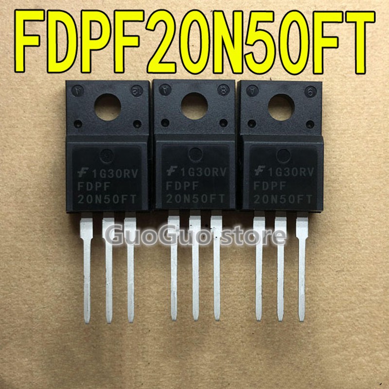 5pcs FDPF20N50FT TO-220F FDPF20N50 20N50FT TO220F 20A/500V N ช่อง MOS field effect หลอด