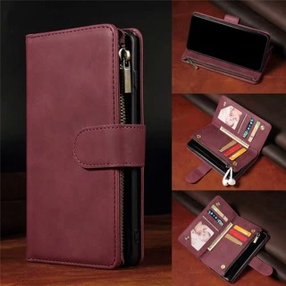 เคส Phone Case for iPhone 17 Pro 16 15 14 13 12 11 6 6s 7 8 Plus Se 2 3 2022 2020 new X Xs Max Zipper เคสเคสโทรศัพท์หนังฝาพับพร้อมช่องใส่บัตรสําหรับ