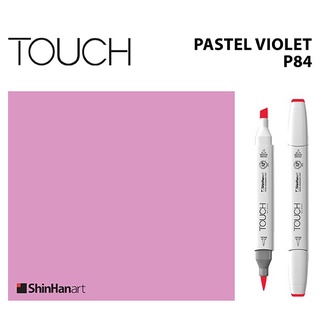 TOUCH TWIN BRUSH MARKER P84 (PASTEL VIOLET) / มาร์คเกอร์หัวพู่กัน-หัวตัดขนาดกลาง รหัส P84 (PASTEL VIOLET)