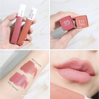 Maybelline Super Stay Matte Ink สายนู้ดต้องมี เลือกไม่ได้ขอทา 2 สีเลย นู้ดโทนส้มอมชมพูกำลังดี ละมุนสุด