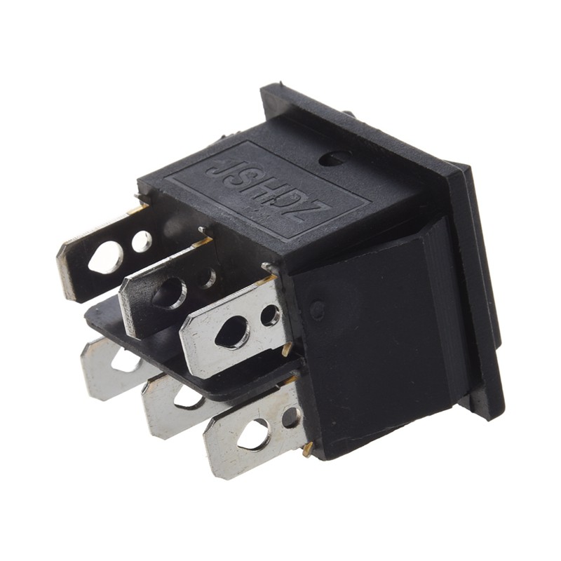 2pcs 6 Pin DPDT ON-OFF-ON 3 Position Snap in Rocker Switch 15A/250V 20A ...