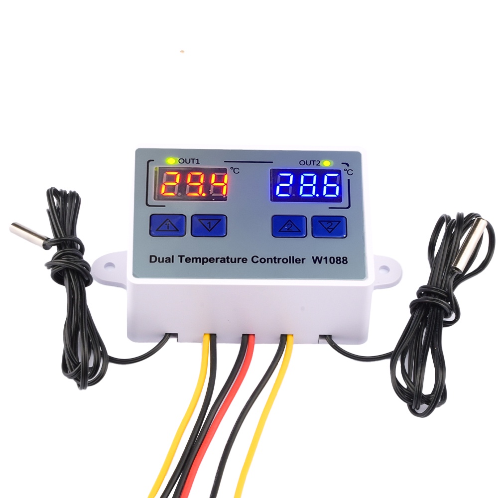 Aideepen W1088 -50°ค ~ 120°C เทอร์โมสตัทไมโครคอมพิวเตอร์ DC12V 24V AC110-220V ราคา ถูกที่สุด ดีลบีเคเค แกลเลอรีภาพที่ 6