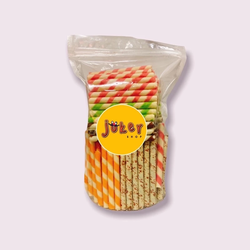 ขนมสติ๊กรวมรส 5รส คละรส น้ำหนัก 250/500/1000 กรัม (ถุงแก้ว)