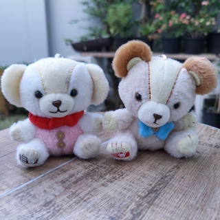 ขายคู่ พวงกุญแจ ตุ๊กตา หมีแคนดี้ Candy Teddy Bears Amuse อมูส ลิขสิทธิ์แท้ หายาก ขนนุ่มน่ารัก