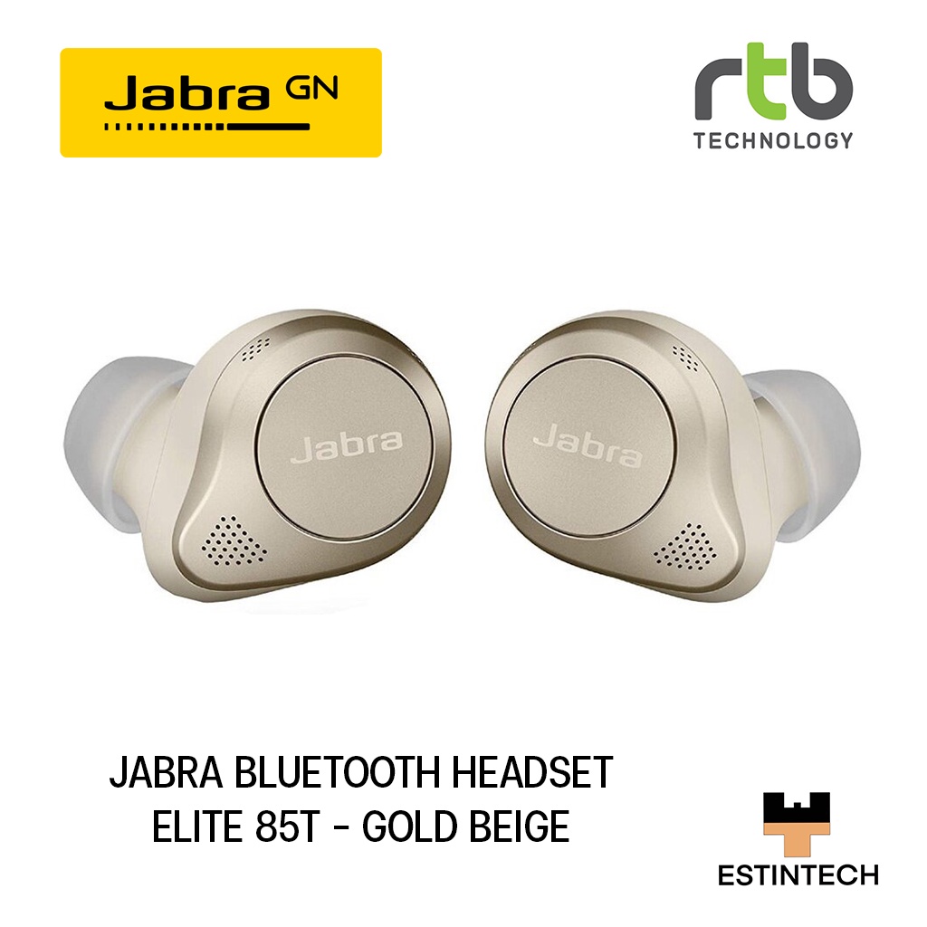 HEADSET (หูฟัง) Jabra Bluetooth Headset Elite 85T - Gold Beige ของใหม่ประกัน 2ปี