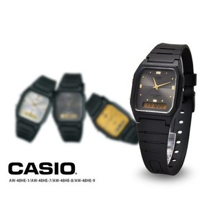 Casio Standard นาฬิกาข้อมือสายเรซิ่น 2 ระบบ รุ่น AW-48HE-8A