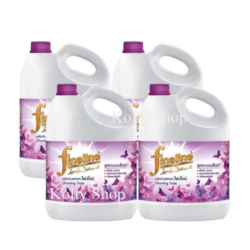 FINELINE ไฟน์ไลน์ น้ำยาซักผ้า กลิ่น Charming Violet 3000 มล. ( 4 แกลลอน)
