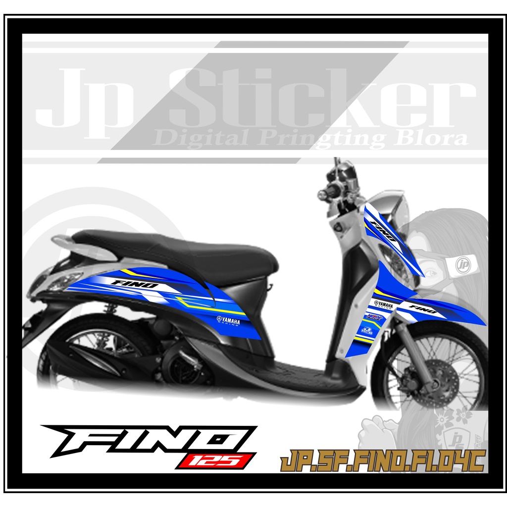 สติ๊กเกอร์ Fino Fi 125 - อุปกรณ์มอเตอร์ไซค์ฮอนด้า Striping Variation List FINO 125 FI JP 04C