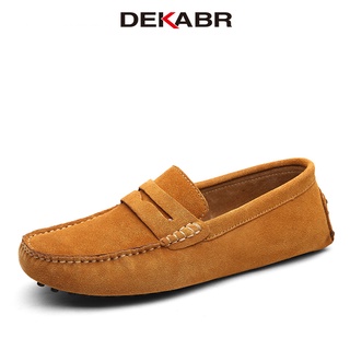 Dekabr รองเท้าโลฟเฟอร์ลําลอง หนังนิ่ม ส้นแบน ระบายอากาศ สวมใส่สบาย เหมาะกับฤดูใบไม้ผลิ และฤดูร้อน สําหรับผู้ชาย