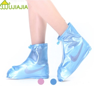 JUJIAJIA กันน้ำป้องกัน unisex กันลื่นนำกลับมาใช้ใหม่รองเท้าฝนคลุม Overshoes