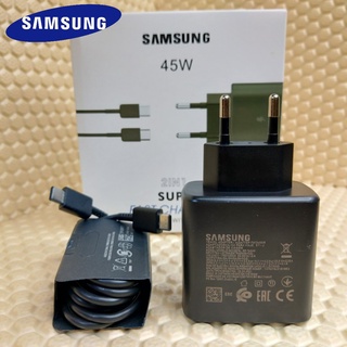 ที่ชาร์จ Samsung 45W ขากรม (EU) Type -C to Type-C ซัมซุง (หัวชาร์จยุโรป) Fast Charge ชาร์จด่วน แท้ศูนย์ สายชาร์จ 2เมตร