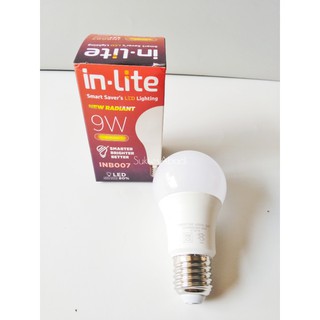 หลอดไฟปลอม / ธรรมชาติ LED ** รับประกัน BER ** 9w INLITE