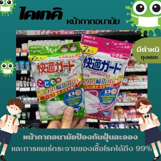 มีตำหนิ KAITEKI GUARD หน้ากากอนามัย สายคล้องนิ่ม ป้องกันฝุ่น PM2.5 (มีให้เลือก)