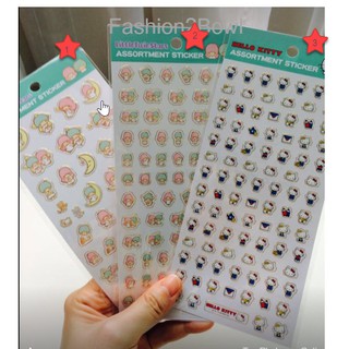 sticker สติกเกอร์ซาริโอ้ แท้ Hello kitty little twin star จากญี่ปุ่น Japan Sario