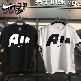 [S-5XL]Nike ของแท้ 100% AIR เสื้อยืดแขนสั้น พิมพ์ลาย แห้งเร็ว เบาสบาย สําหรับผู้ชาย