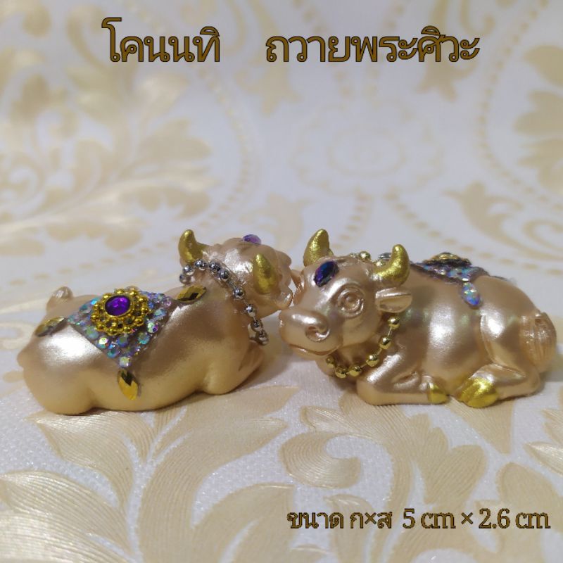 วัว โคนนทิ ถวายพระศิวะ สินค้าพร้อมส่ง วัวเรซิ่น โคเรซิ่น พรโคนนทิ resin figurine เรซิ่นวัว