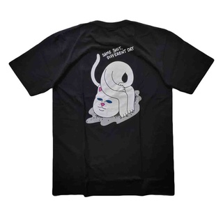 คอตต้อนคอกลม♙เสื้อยืดRipNdip / RipNdip streerwear / มีสีขาวและสีดำS-5XL