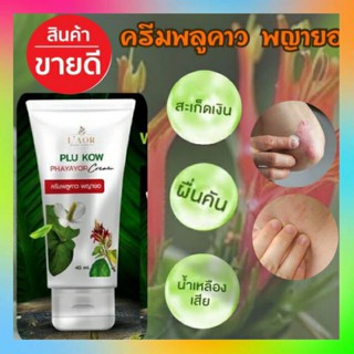 ครีมพลูคาว พญายอ plu Kow Phayayor Cream จากสมุนไพรไทย ผื่น คัน กลาก เกลื้อน สะเก็ดเงิน (ขนาด 40 ml.)