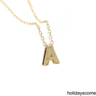 26 Alphabet Letters Pendant Necklace Women Simple Clavicle Chain Necklace
