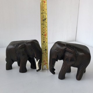 ช้างไม้ 3 นิ้ว ราคาคู่ วัดจากเท้าถึงหู esj
