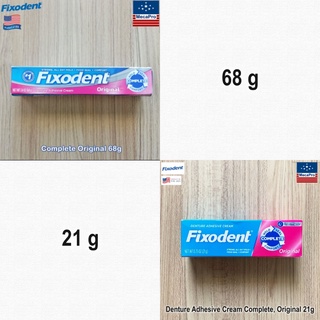 Fixodent® Denture Adhesive Cream Complete, Original 68 or 21g ฟิกโซเดนท์ ครีมติดฟันปลอม