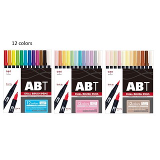 Tombow ปากกาลูกลื่น Abt 12 สี 3 แบบ Ab - T12Cba