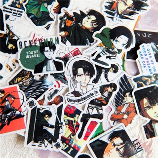 ★★★ Levi·Ackerman Q-2 Attack on Titan Mini Diary Manual สติ๊กเกอร์ ★★★ 50pcs/set DIY Fashion Album Decor สติ๊กเกอร์（Size：2~3cm）