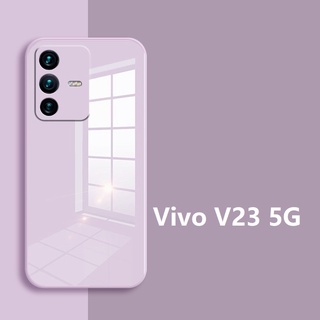 เคท Vivo V23 Soft Silicone Case เคส Vivo V25 Pro เคสโทรศัพท์ ซิลิโคน กระจก แบบนิ่ม กันกระแทก สำหรับ Vivo V21 Phone Case เคสกันกระแทก