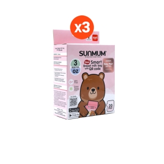 ถุงเก็บน้ำนม 3 oz (3 แพ็ค) รุ่น EasyPour ลดกลิ่นหืนในนมแม่ ถุงหนา ตั้งได้ เทง่าย | SUNMUM