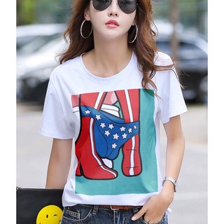 แฟชั่นเสื้อยืดป๊อปอาร์ตสําหรับผู้หญิงและผู้ชาย 9cf