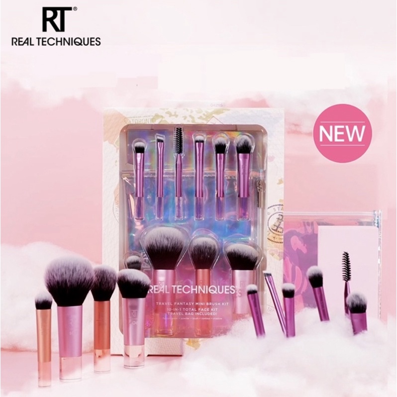 ขนาดพกพา Real techniques Travel fantasy mini brush kit แปรงแต่งหน้า รุ่นพกพา