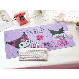 KUROMI PP 3P  แผ่นรอง คีย์บอร์ด รองคีย์บอร์ด keyboard ลาย KUROMI  3P  PP  คุโรมิ งานสวย  ขนาด 30 x 70 cm แผ่นหนานุ่ม PMY