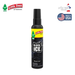 [ของแท้] Little Trees Spray Air Freshener สเปรย์ปรับอากาศ กลิ่น Black Ice  ขนาด 103 ml.