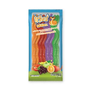 300166 เยลลี่ผลไม้รวม (แว๊นซ์) 5บ.12ชิ้น 75g