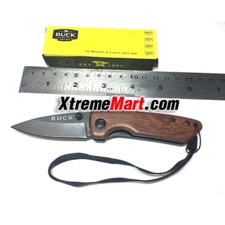 มีดพับ Buck DA110 small mini folding thumb camping knives hunting knife wood handle