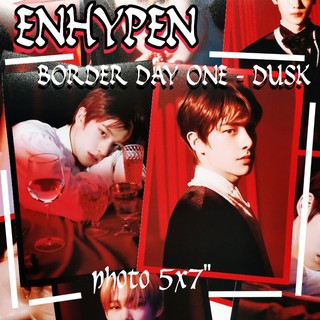 ENHYPEN รูป 5x7 นิ้ว border day one dusk ver. kpop