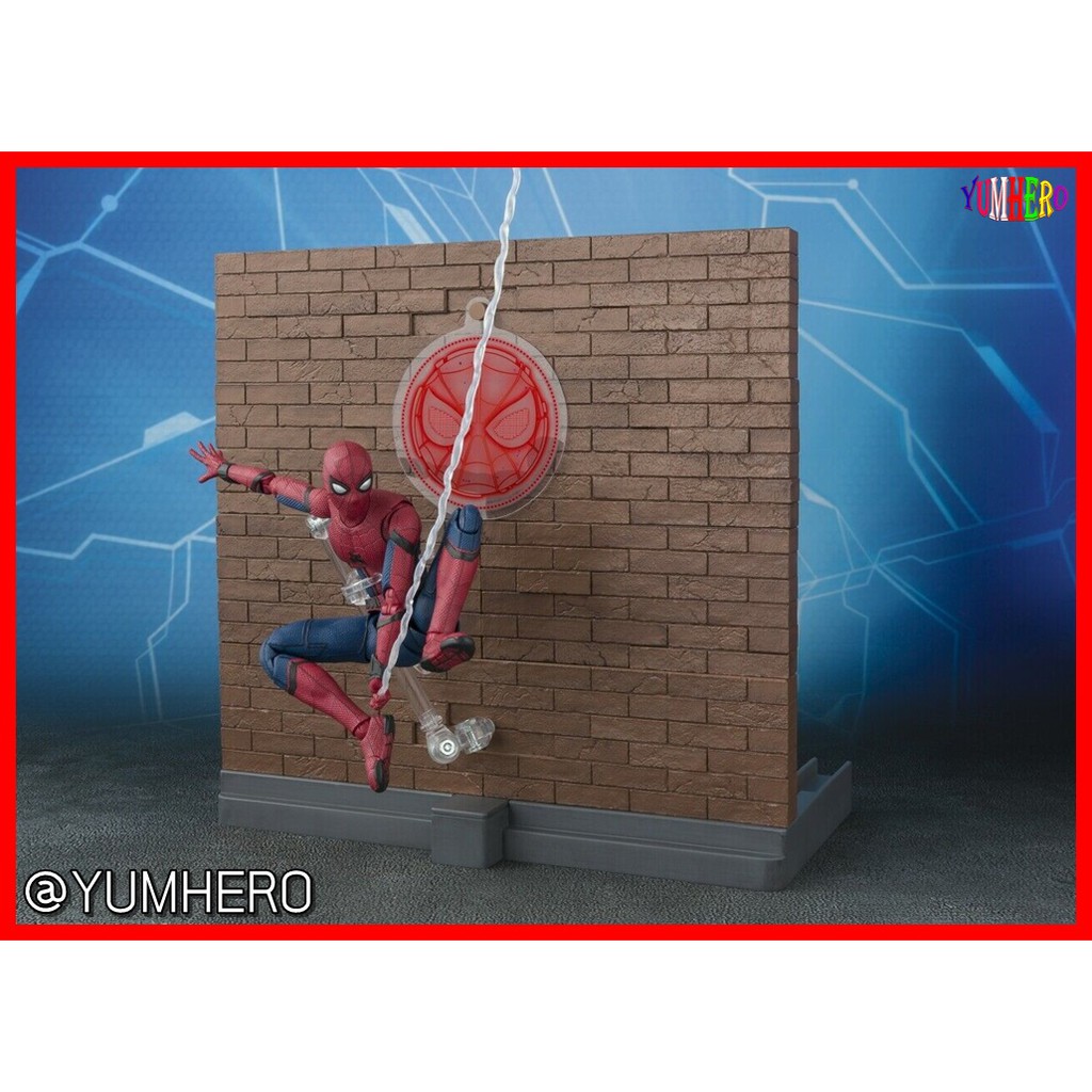 [งานแท้100%] S.H.Figuarts โมเดล สไปเดอร์แมน โฮมคัมมิ่ง อเวนเจอร์ส ฉากกำแพง Model Spider Man Homecoming Set Wall Avengers