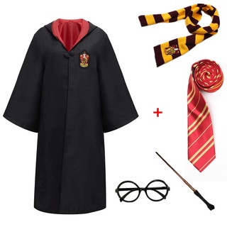 เสื้อคลุมคอสเพลย์ มีฮู้ด ลาย Harry Potter Magic สําหรับเด็ก และผู้ใหญ่