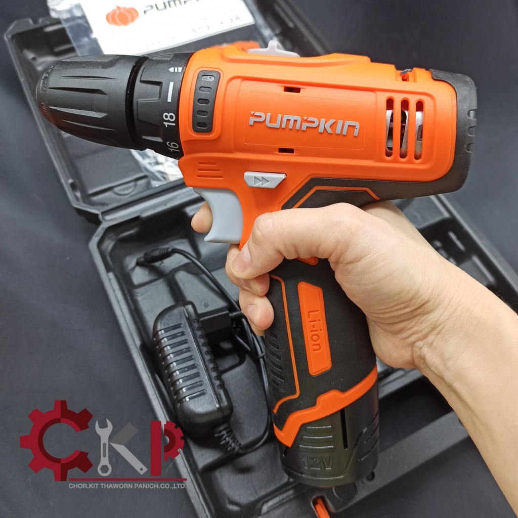 สว่านไร้สาย 12V Pumpkin J-12D1301 J-SERIES // ออกใบกำกับภาษีได้