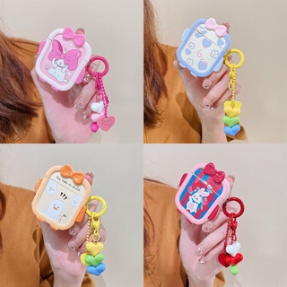 เคสหูฟังบลูทูธไร้สาย รูปมอนสเตอร์ ประดับโบว์น่ารัก สําหรับ airpods pro gen 2 1 3 pro